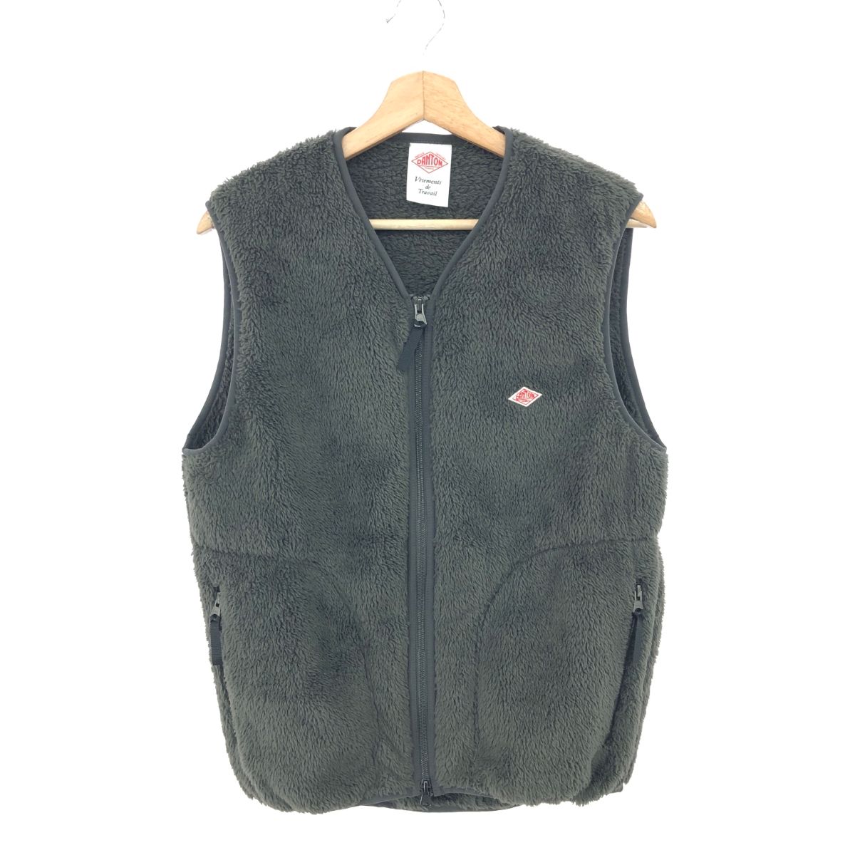 Danton ダントン ハイパイルボアフリースベスト サイズ:38 ジップ