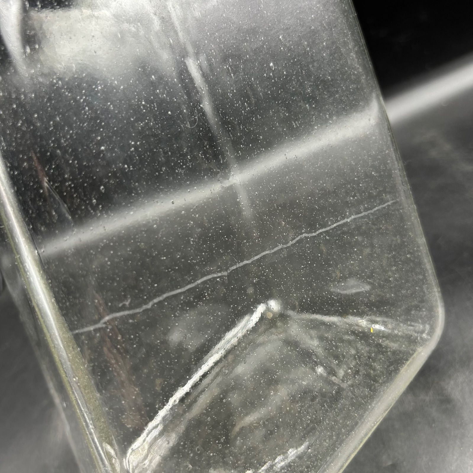 昭和レトロ 大きめ お菓子瓶 ガラス あめや瓶 アルミ蓋 駄菓子 当時物