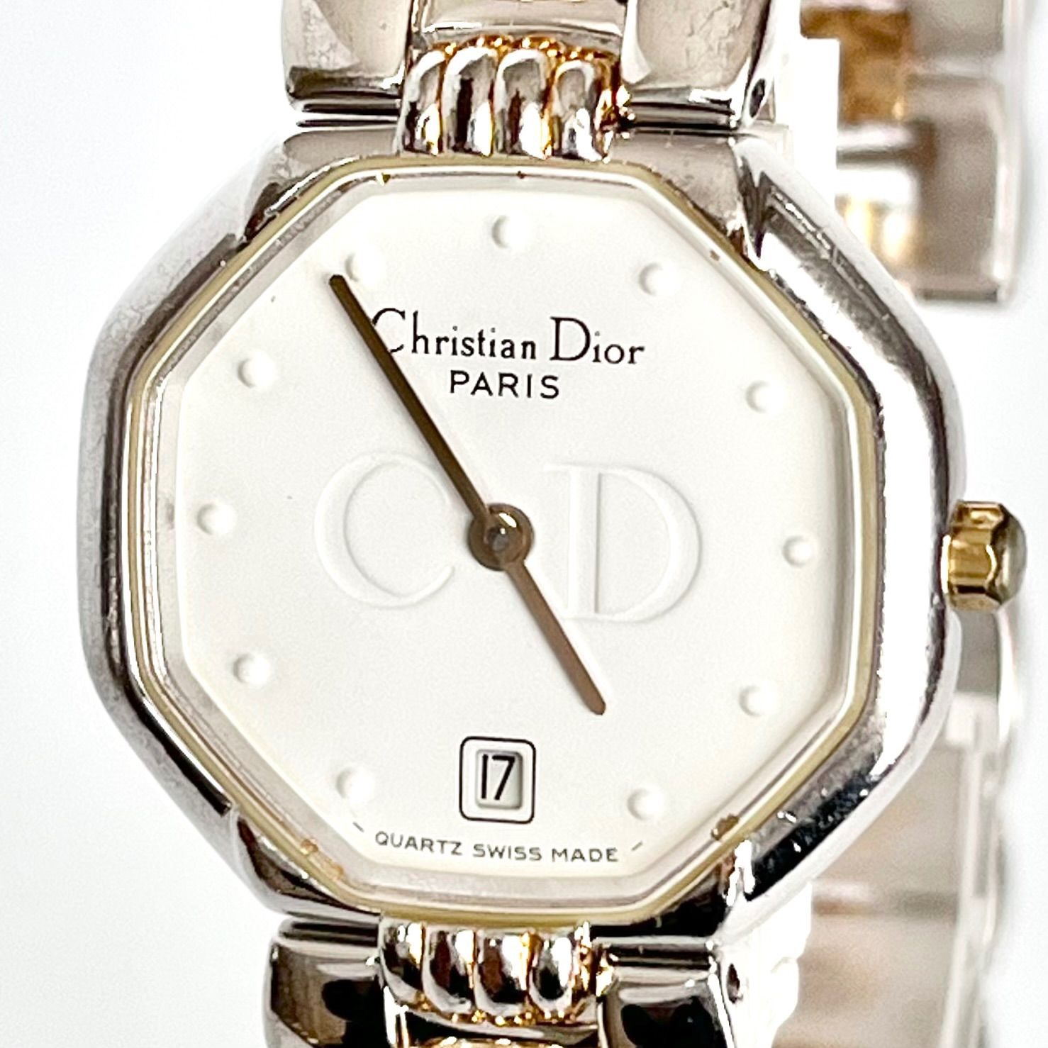 クリスチャンディオール レディース 腕時計 磨き済み 美品】Christian