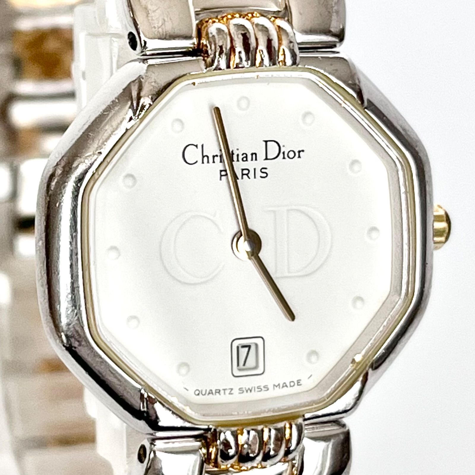【新品電池】Christian Dior 腕時計　レディディオール カナージュ クリスチャンディオール レディース 腕時計 磨き済み 美品】Christian