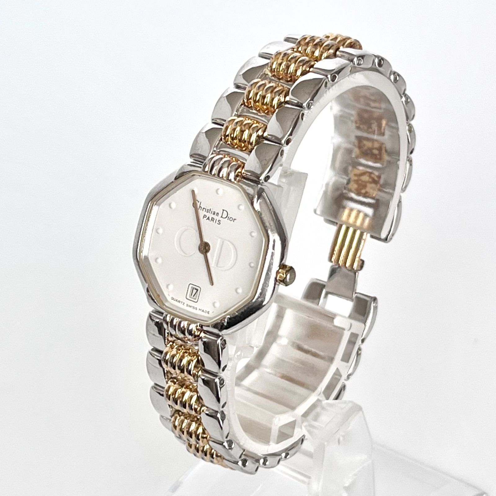 クリスチャンディオール レディース 腕時計 磨き済み 美品】Christian