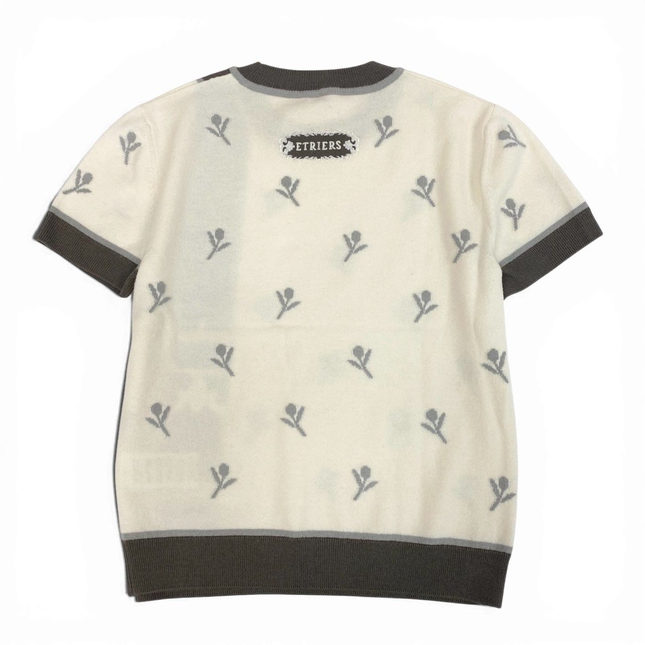 HERMES-PARIS ベージュ 半袖ニット S ベージュ系 S HERMES(エルメス