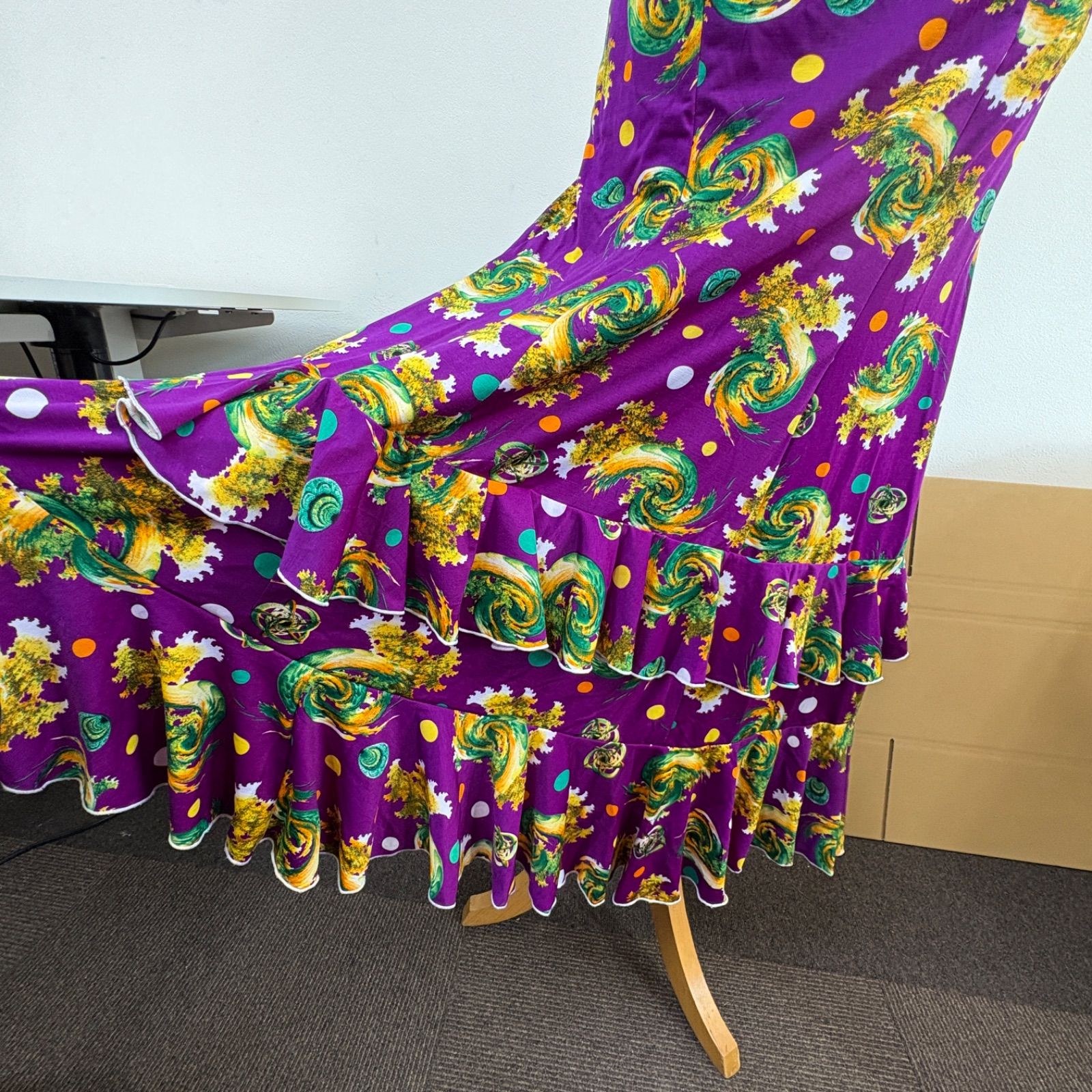 フラメンコ衣装 セットアップ ツーピース スカート ファルダ ファルダ