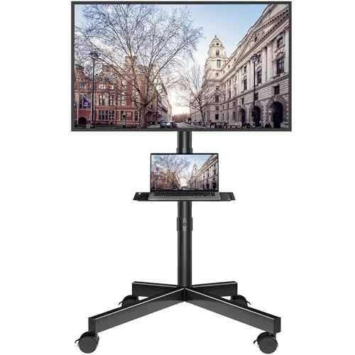 送料無料】BONTEC テレビスタンド 移動式 キャスター付き 壁寄せ 23-60