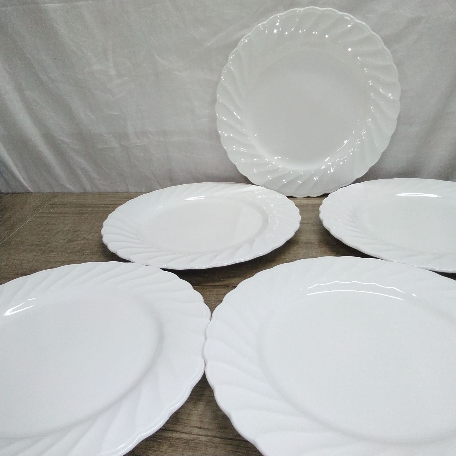 洋食器 Noritakeノリタケ ボーン・チャイナ 真っ白いお皿 中皿 平皿 5