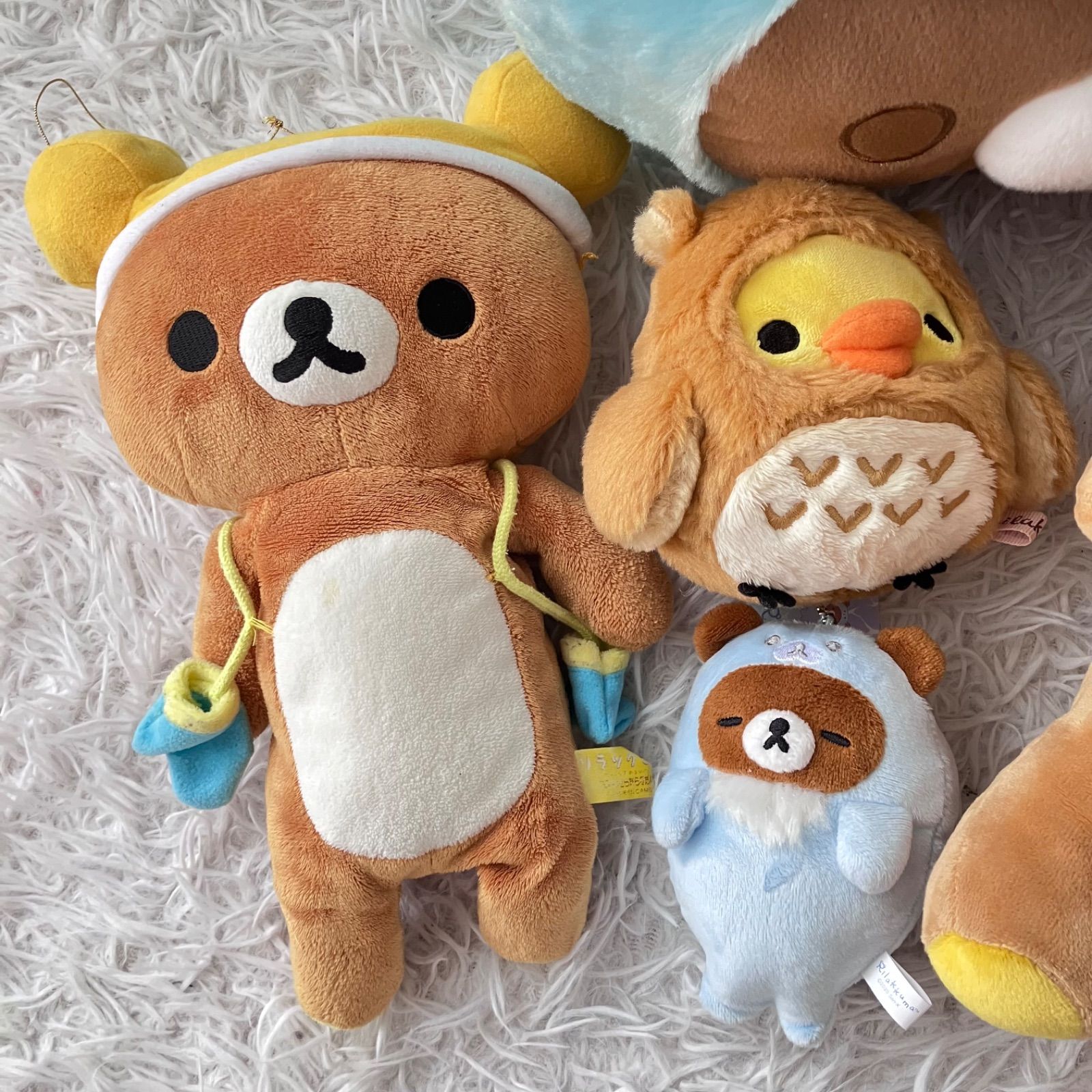 リラックマ ぬいぐるみ 9点セット 大量まとめ売り 着ぐるみ 帽子 コリラックマ グッズ キイロイトリ 平成 サンエックス 9