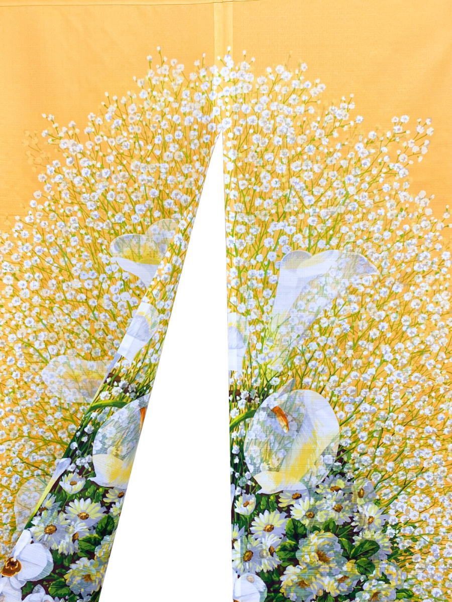 両面柄のれん 幅85×丈150cm /[胡蝶蘭] 12797470-150-wada - メルカリ