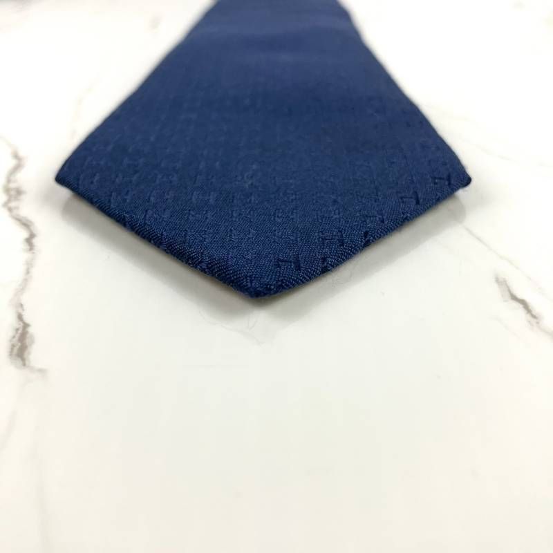 未使用に近い HERMES エルメス ネクタイ ファソネ H柄 H織 ソリッド