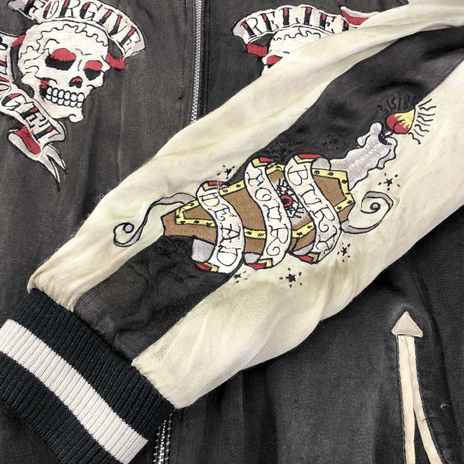 サボイクロージング　スカジャン クローズ×WORST 坊屋春道 モデル 富士虎 × 般若 刺繍 リバーシブル