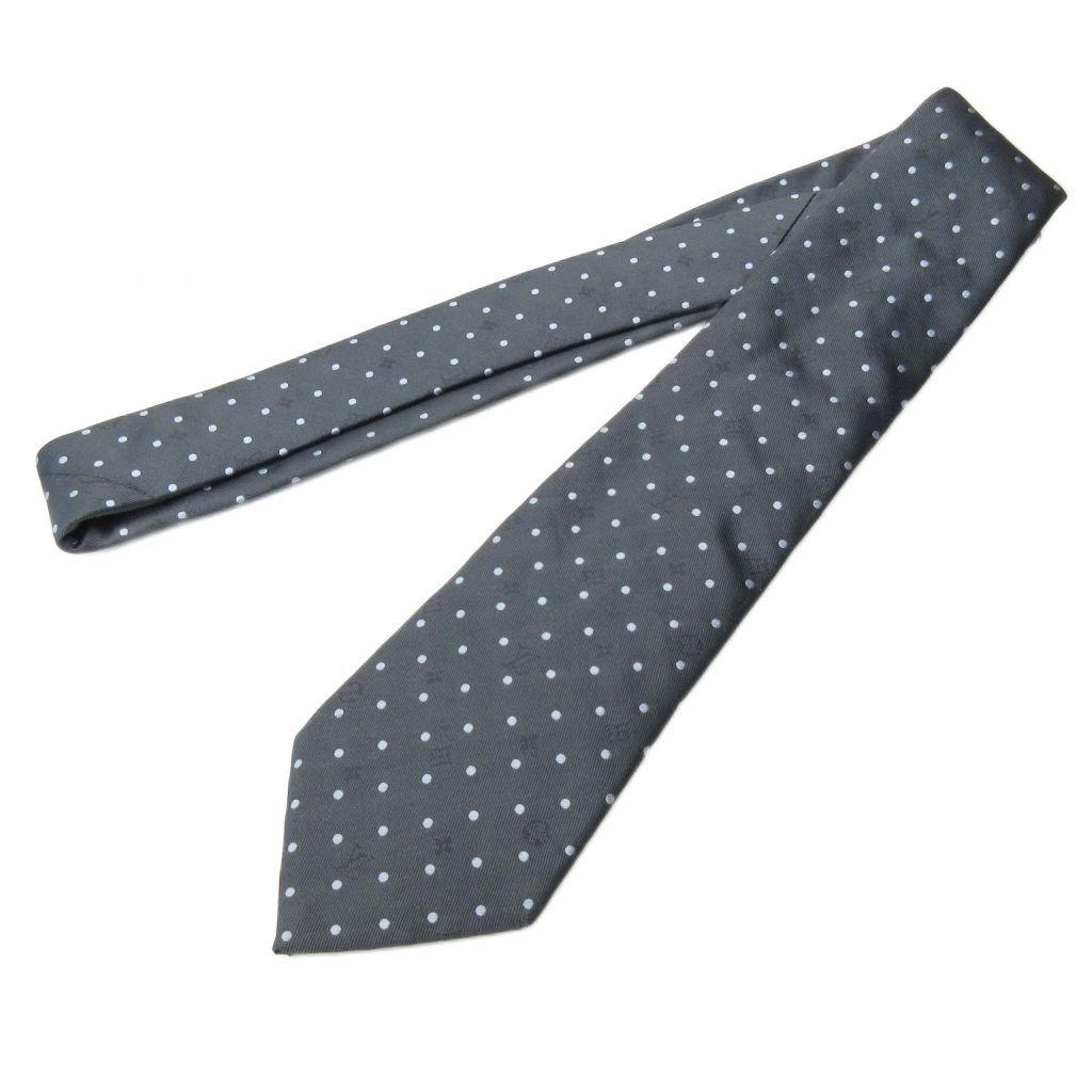 ルイヴィトン LOUIS VUITTON 美品 ネクタイ レギュラータイ ドット柄