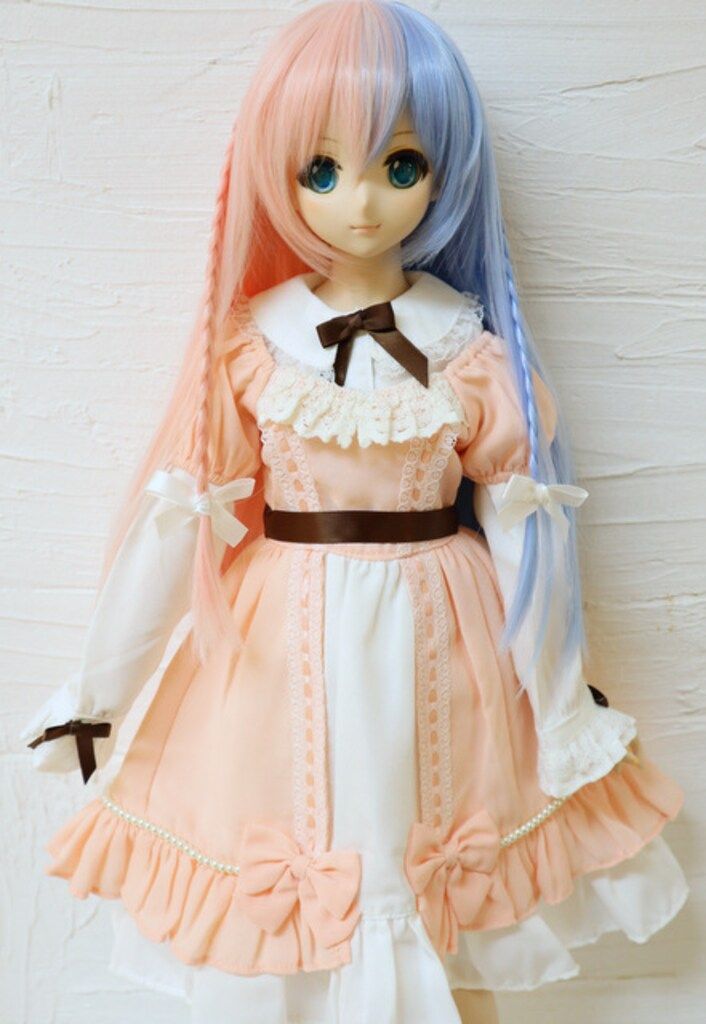 耐熱ドールウィッグ ひめかずら+ M-B-LB×BP 横三つ編みストレート