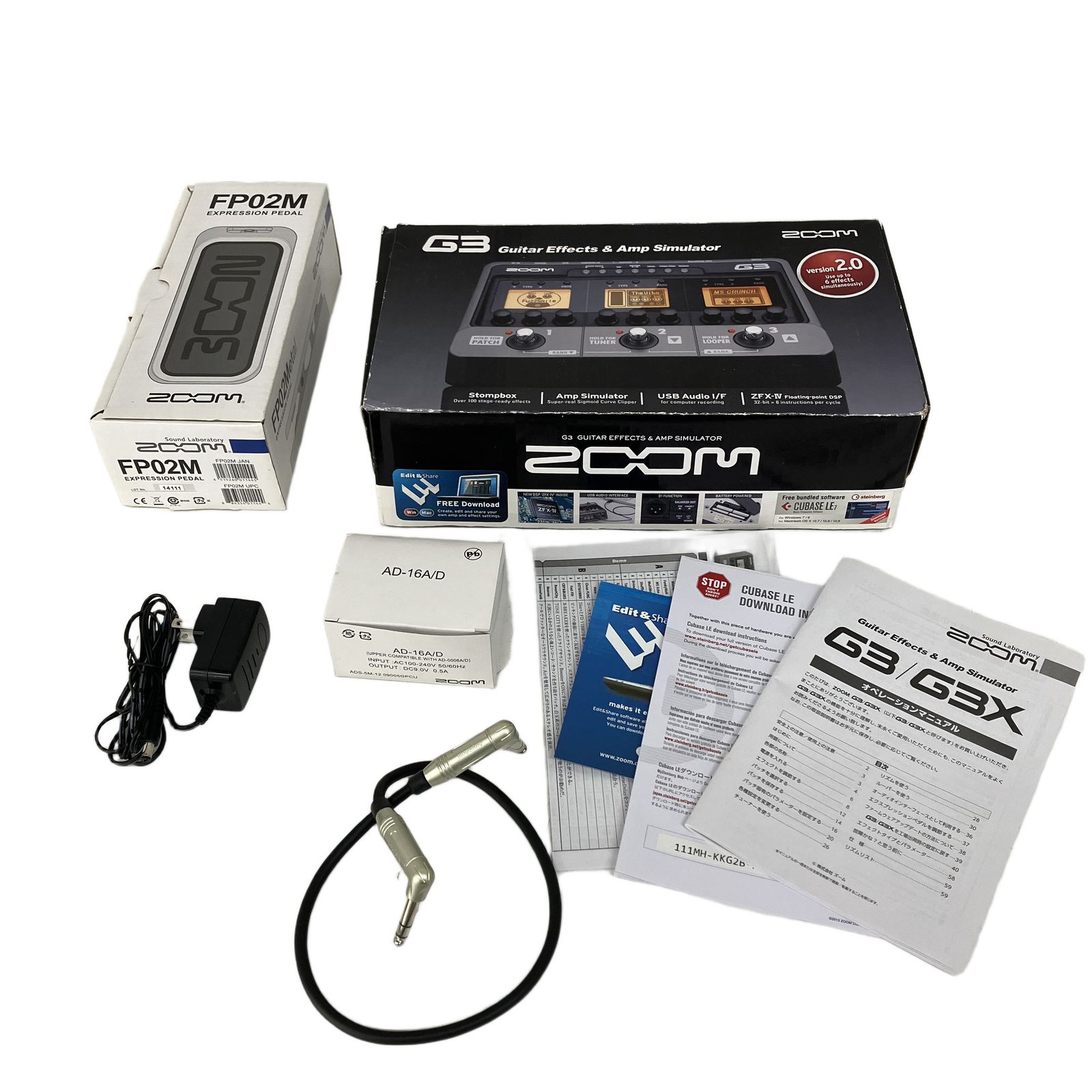 ZOOM G3 FP02M マルチエフェクター エクスプレッションペダル 中古 ZOOM G3 FP02M マルチエフェクター エクスプレッションペダル 中古