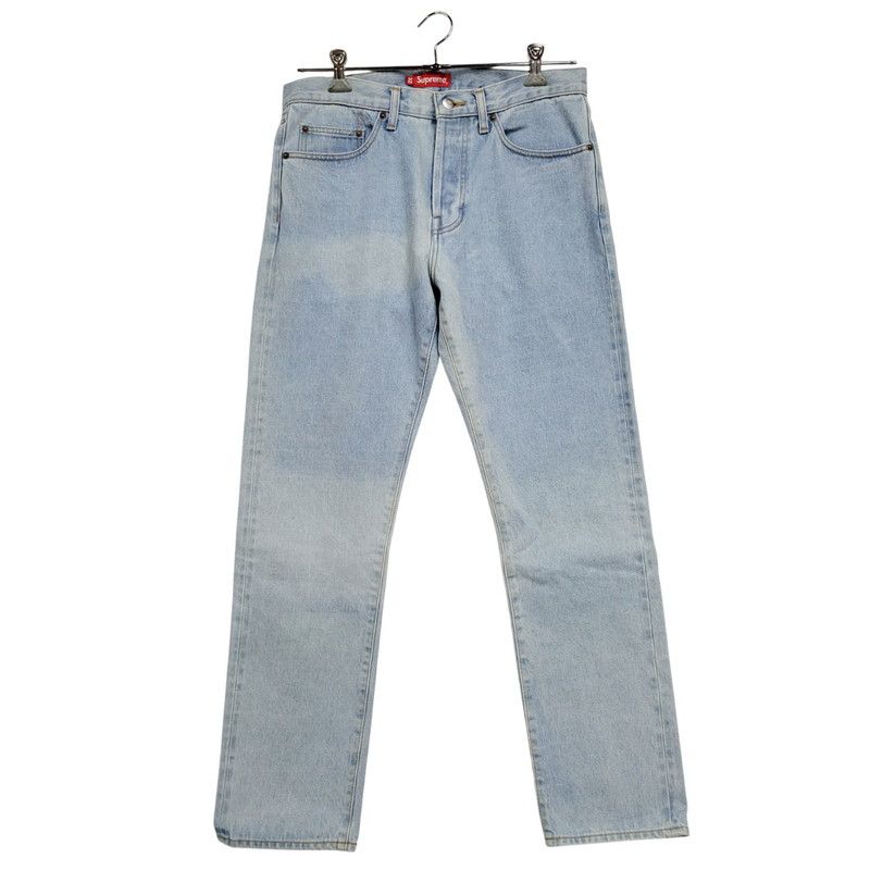 中古品】Supreme シュプリーム STONE WASHED SLIM JEAN ストーン
