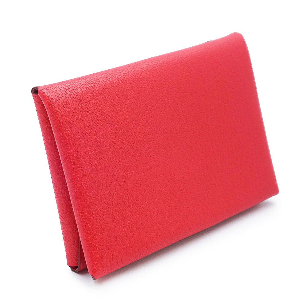 エルメス カルヴィ デュオ コンパクト シェーブルシャムキラ ローズ