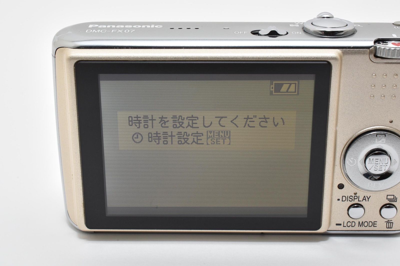 Panasonic DMC-FX07-N ゴールド デジタルカメラ 美品】パナソニック