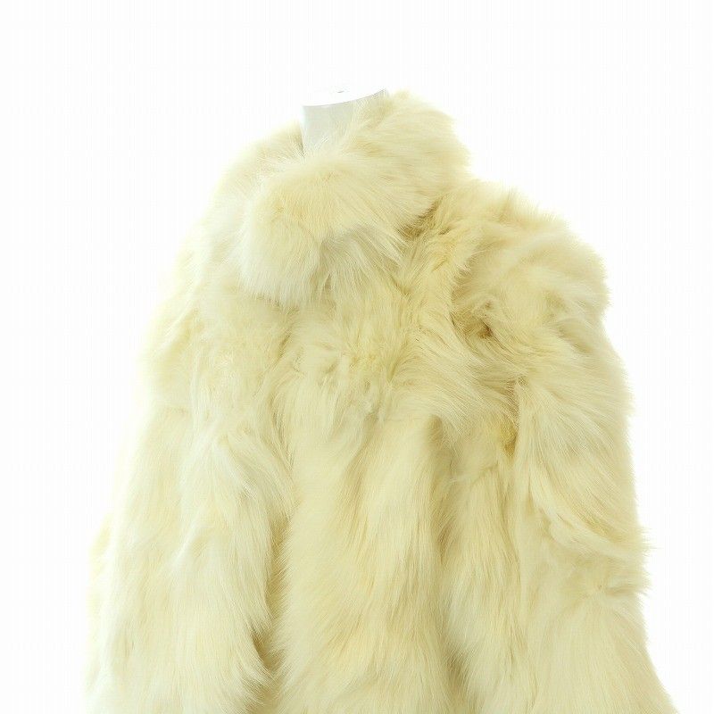 ノーブランド品 ファーコート ミドル ハーフ アウター フォックス 毛皮