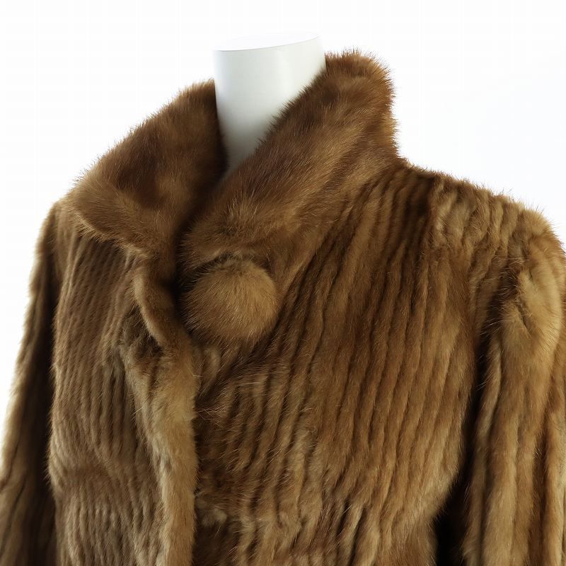 サガミンク SAGA MINK 銀サガ ELEGANS 毛皮コート ミンクファー ミドル