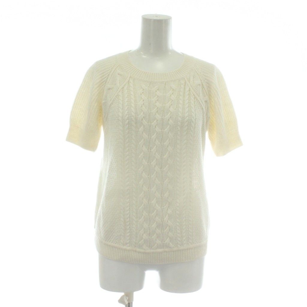 マックスマーラ MAX MARA 白タグ ニット セーター 半袖 クルーネック