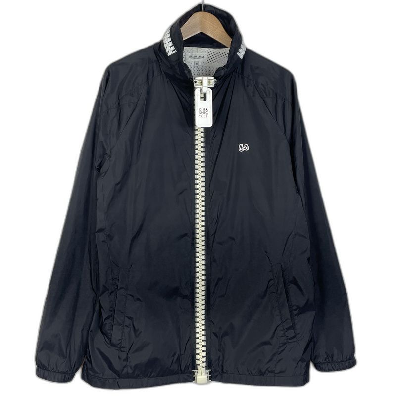 【品】 KINASHI CYCLE キナシサイクル BIG ZIP NYLON JACKET ビッグジップ ナイロンジャケット ライトアウター 【147-260123-ks-11-tei】