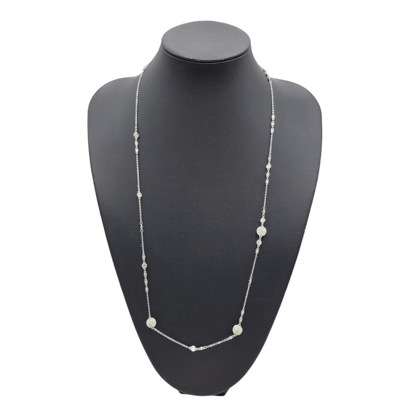 中古品】SWAROVSKI スワロフスキー CRYSTAL LONG NECKLACE クリスタル