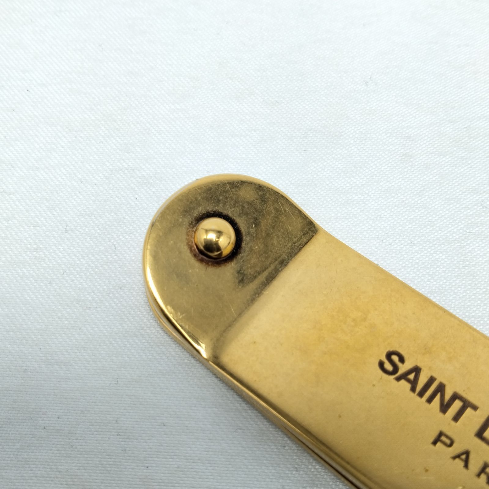 SAINT LAURENT ゴールド マネークリップ ✨️SAINT LAURENT✨️サンローラン マネークリップ ゴールド - メルカリ