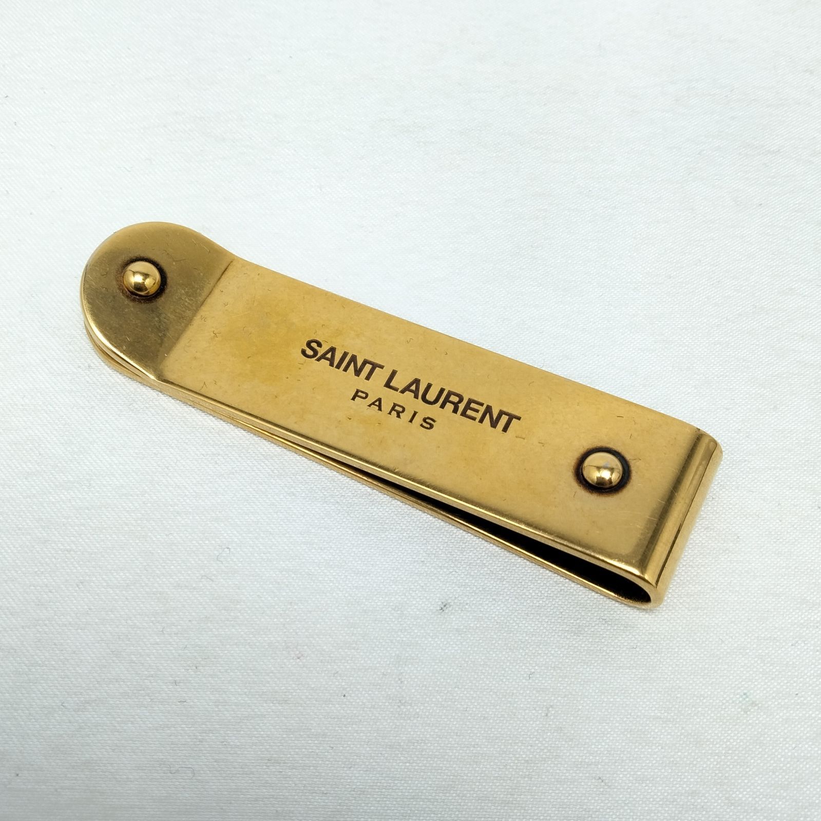 SAINT LAURENT サンローラン メタル ゴールド マネークリップ サンローラン SAINT LAURENT マネークリップ メタル ゴールド