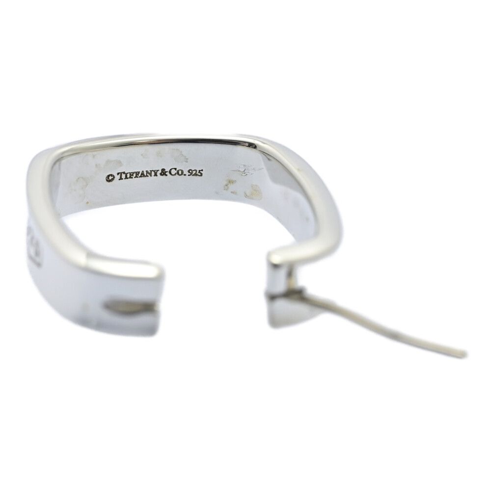 ティファニー ティファニー1837 スクエア フープ ピアス/Sv925-10.2g