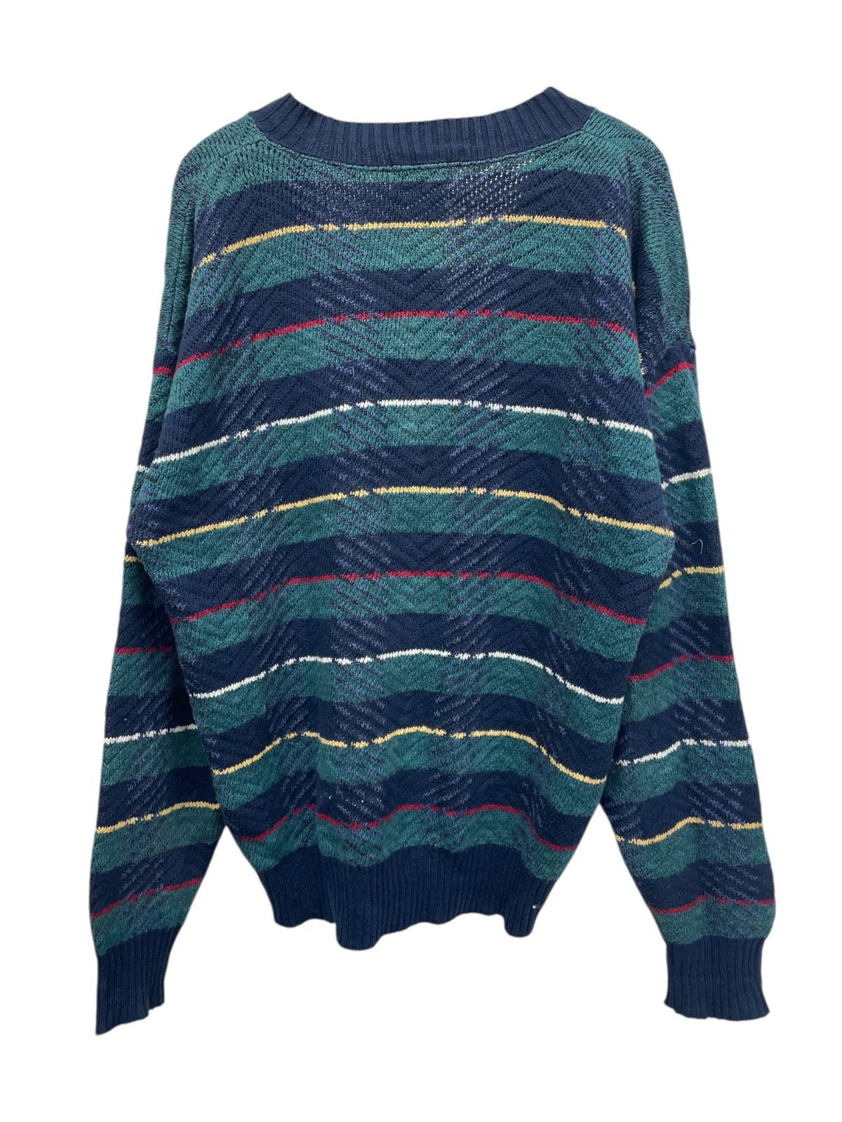 Tricots St Raphael ボーダーカーディガン USA製 90S 古着 ビンテージ M マルチカラー メンズ/045