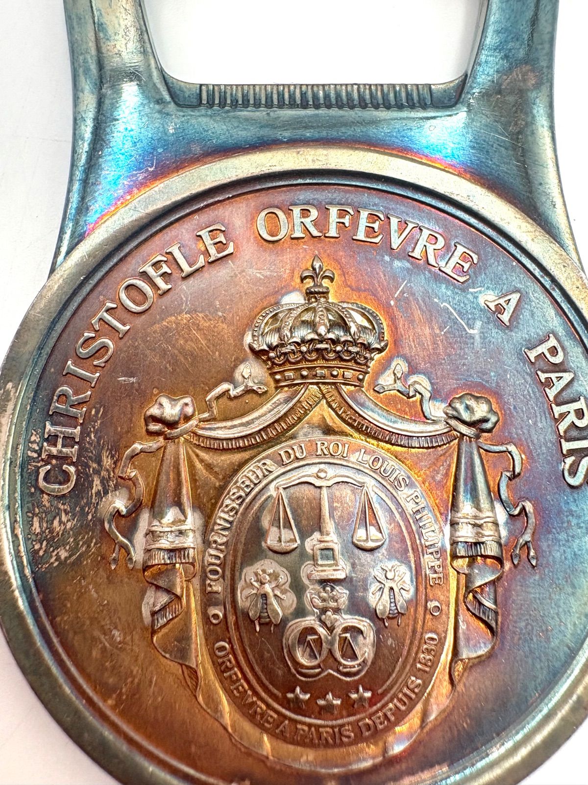 Christofle クリストフル 皇帝ナポレオン肖像画銀貨 ペーパーナイフ