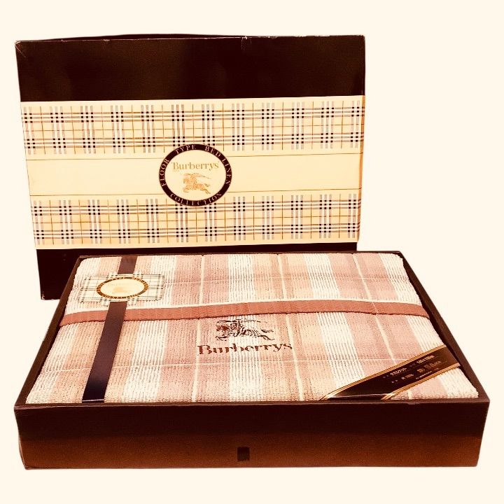▼Burberrys　タオルケット　未使用品 未使用品 Burberrys タオルケット西川 BB706 箱付き - メルカリ