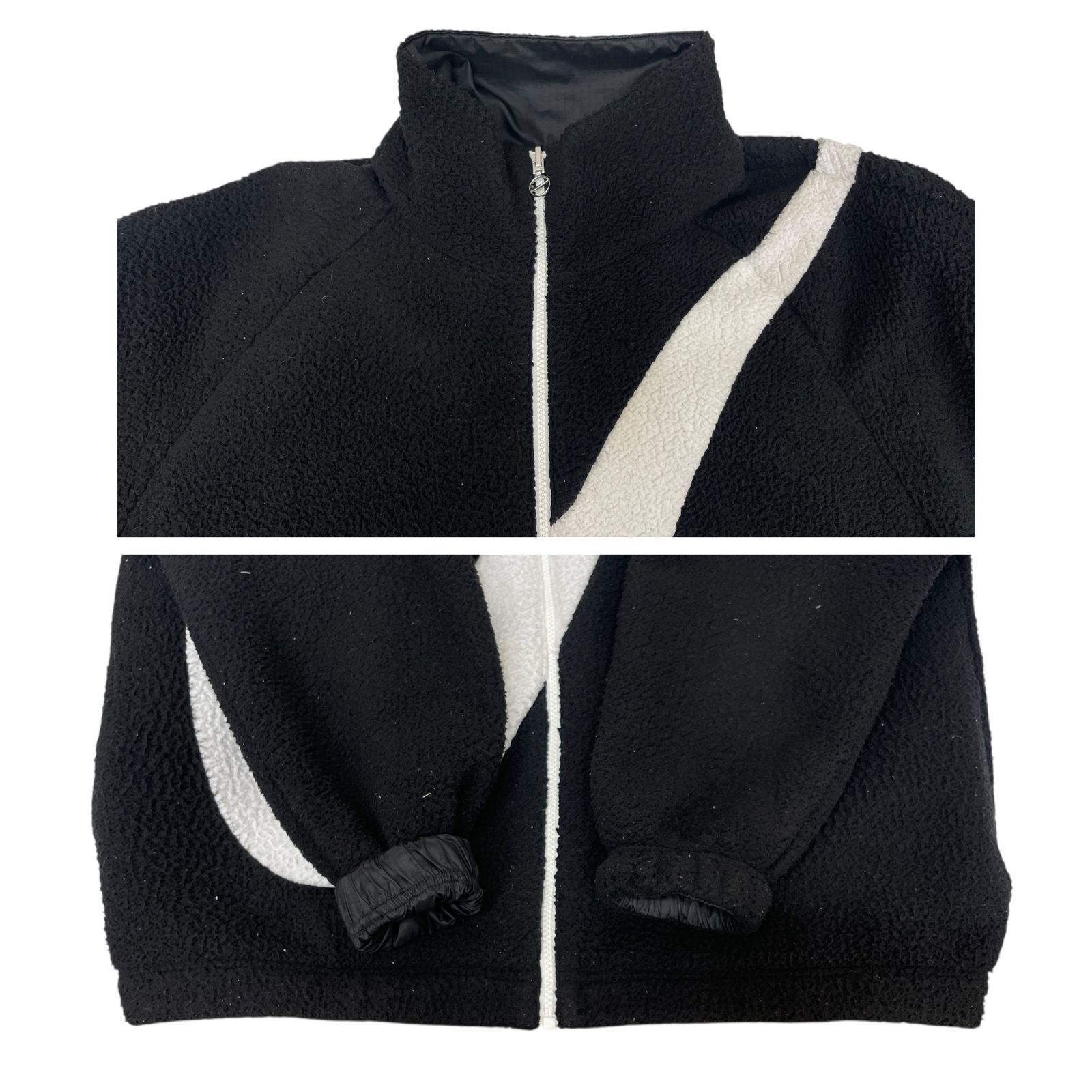 NIKE (ナイキ) スウッシュ シェルパ フリースジャケット リバーシブル 