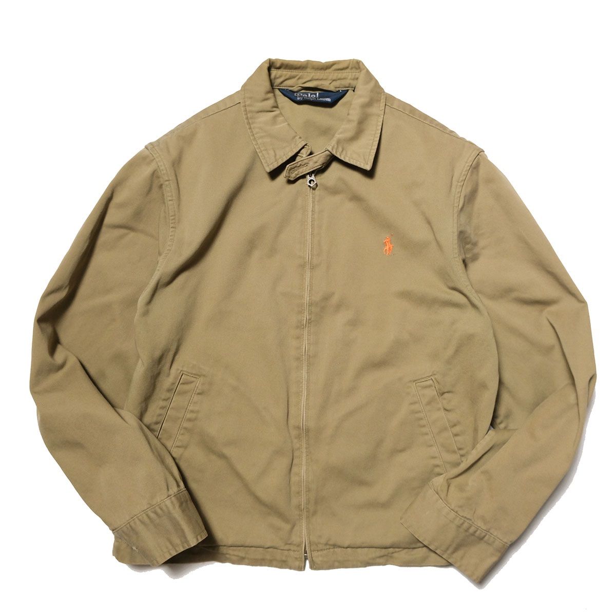 90's ポロラルフローレン コットン スイングトップ (M) カーキ系