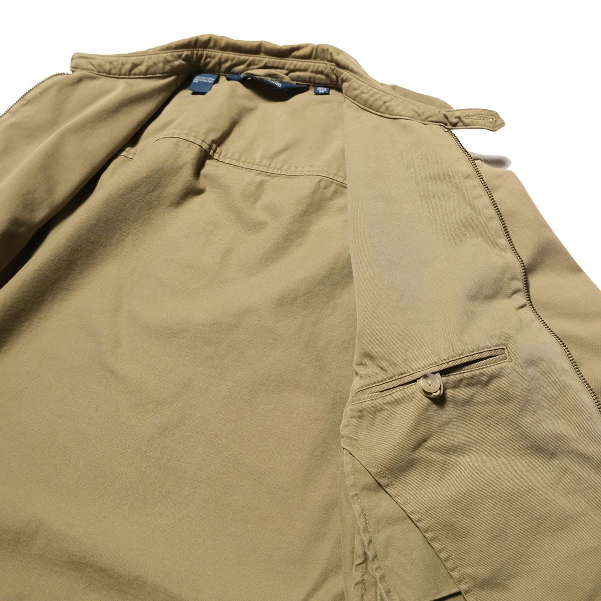 90's ポロラルフローレン コットン スイングトップ (M) カーキ系