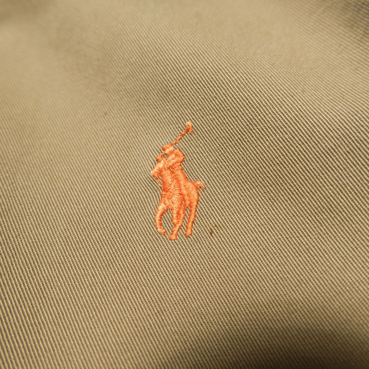 90's ポロラルフローレン コットン スイングトップ (M) カーキ系