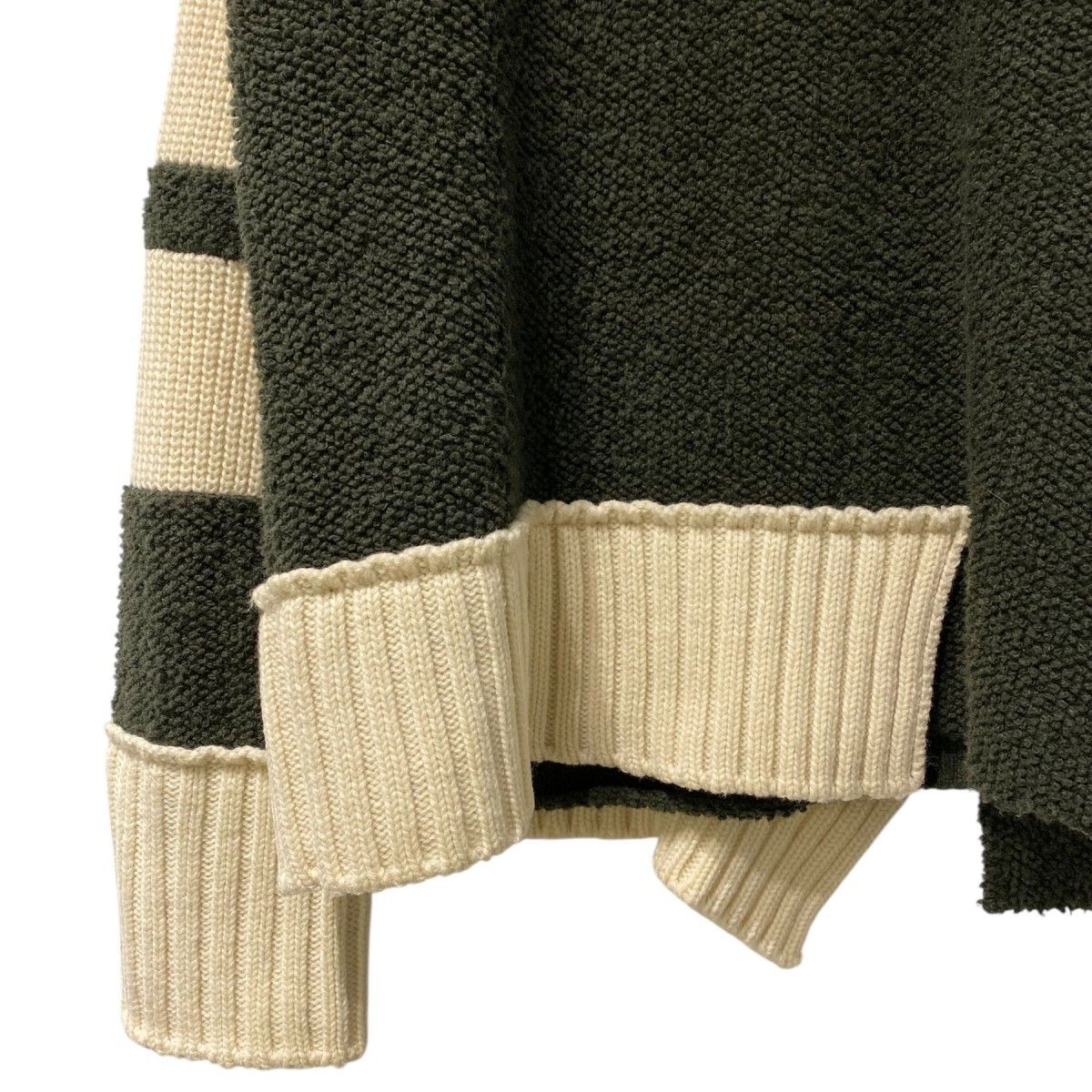 sacai 20AW Wool Knit Pulloverウールニット切替プルオーバー 