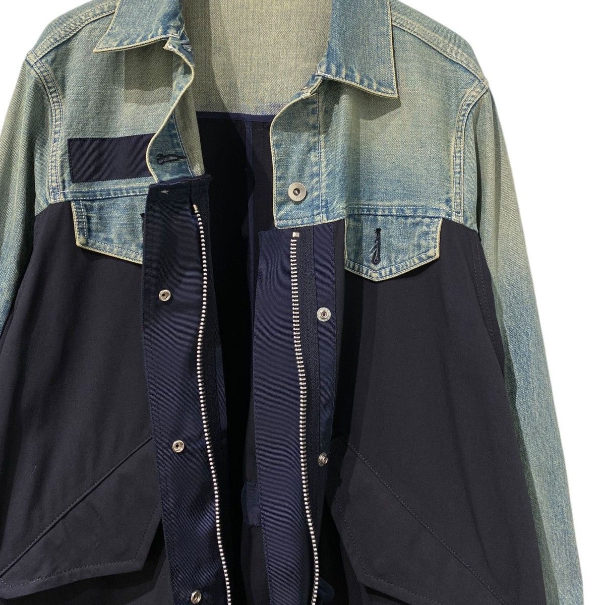 sacai 20AW Denim×Mods Coatデニムドッキングモッズコート SCW-056