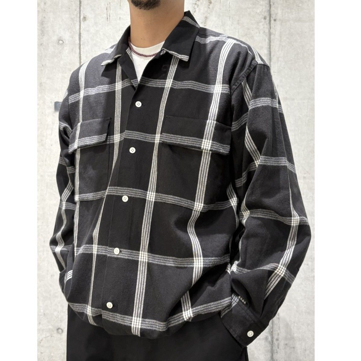 nanamica 25AW Flannel PALAKA Check Shirtフランネルチェックオーバー 
