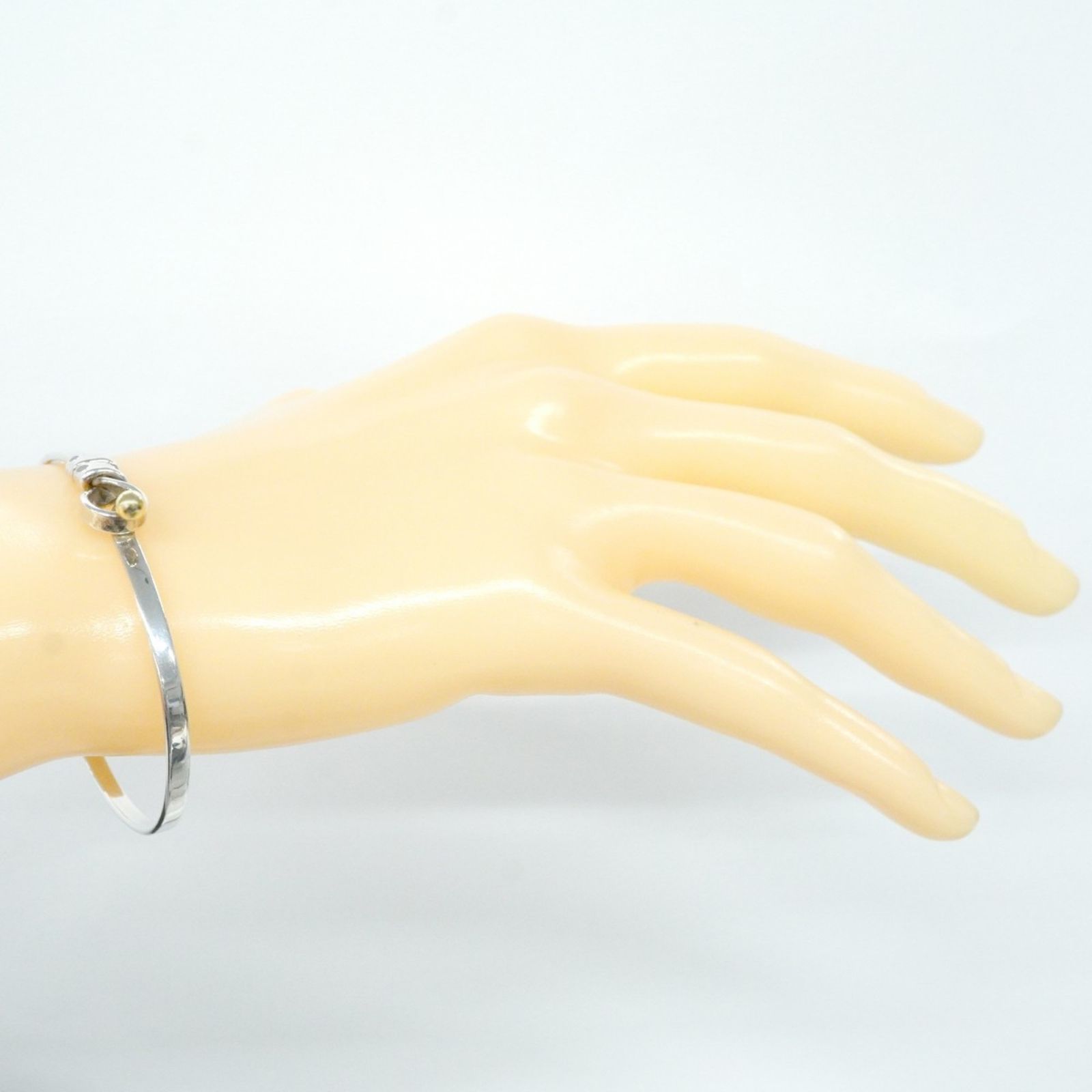 ティファニー バングル フック＆アイ18KYG イエローゴールド シルバー925 ティファニー(Tiffany) ティファニー バングル フック&アイ 18KYG