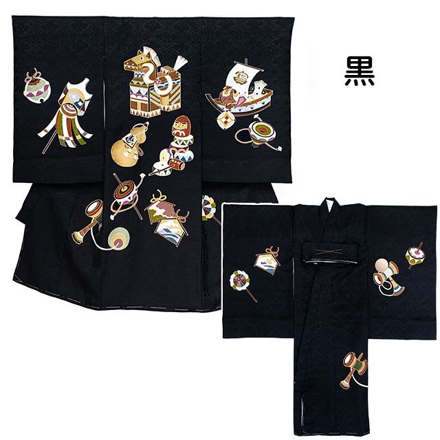 お宮参り 着物 男の子 2026年新作 午年 赤ちゃんのお祝い着 金彩加工