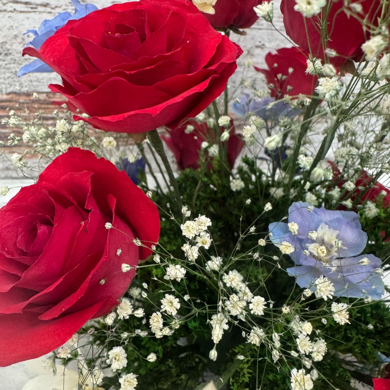 DA134 プリザーブドフラワー ガラスドーム レンデフロール - メルカリ