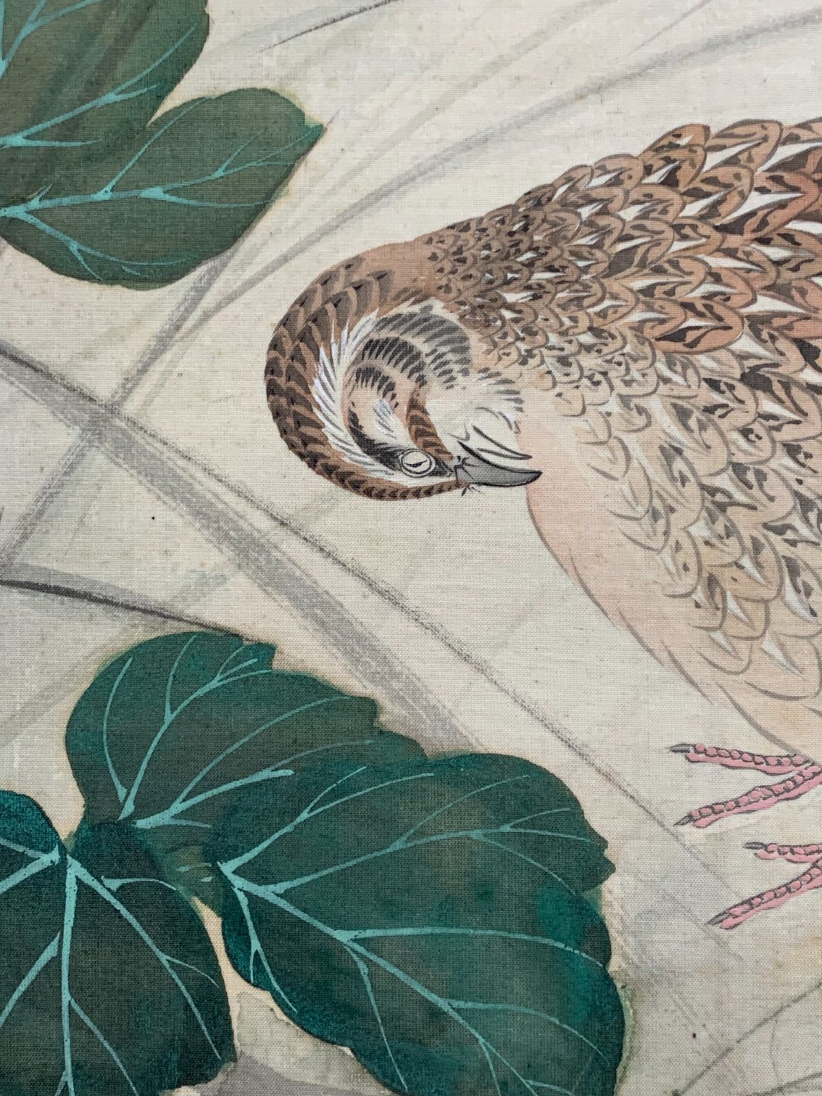 (611*Z295)絵画 掛軸 日本画掛軸 他人 水墨 骨董 茶掛、書 掛け軸】284 水谷立仙「秋草鶉図」 #茶掛 #掛軸 #古美術 #骨董 #お