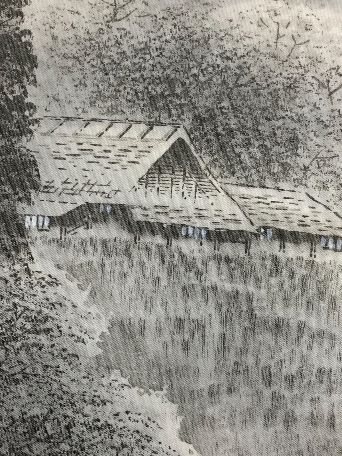 掛け軸】286 榎本渓崖「水墨山水」#茶掛 #掛軸 #古美術 #骨董 #お