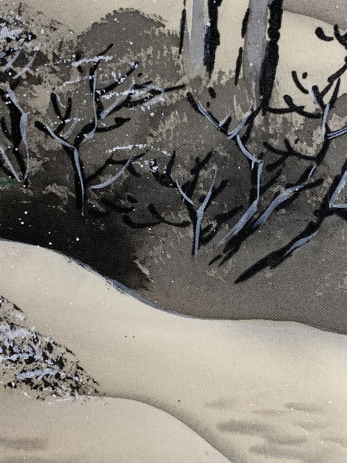 掛け軸】288 福永大蕪「水墨山水」#茶掛 #掛軸 #古美術 #骨董 #お