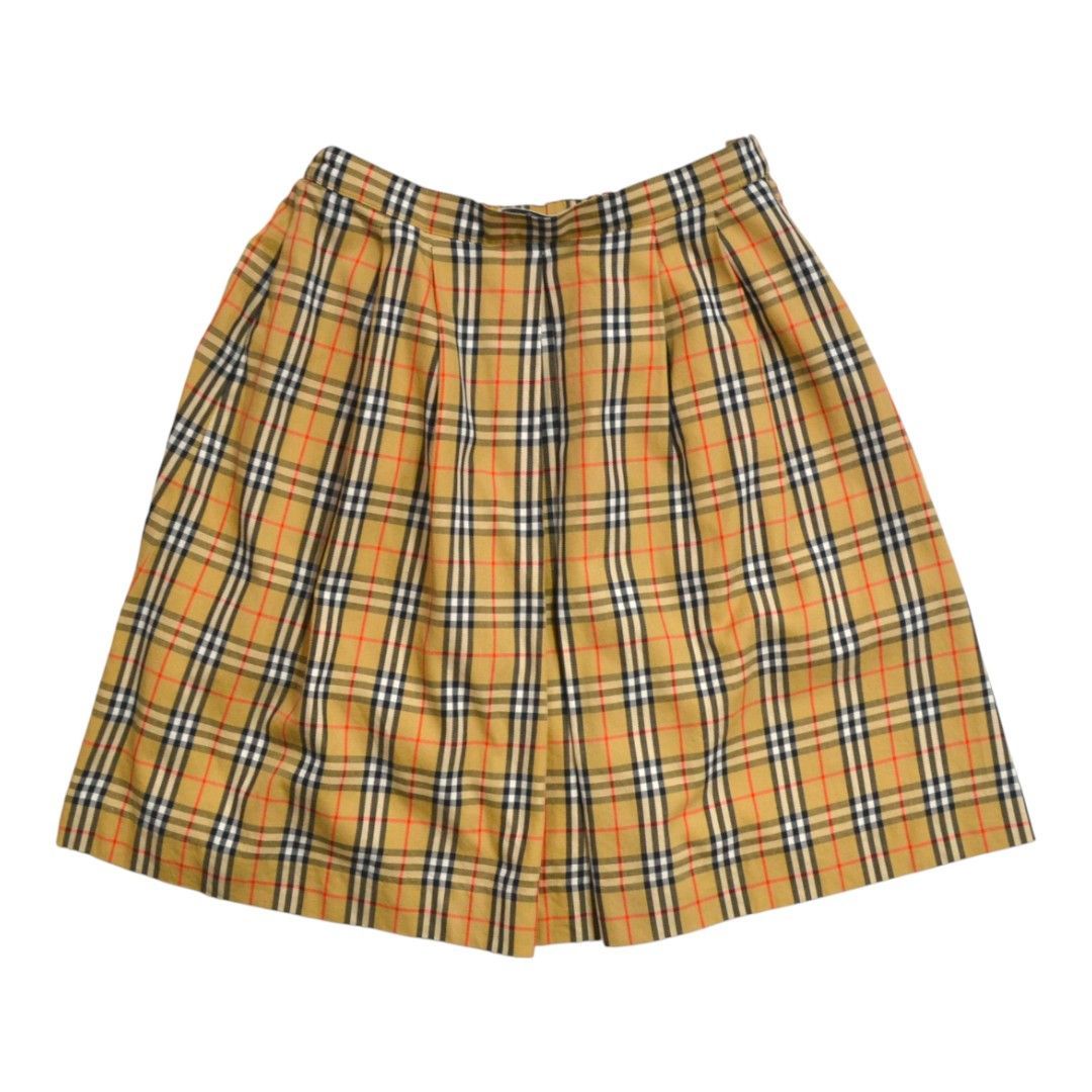 BURBERRYバーバリー キッズ140 コットン製ノヴァチェック柄ウエスト