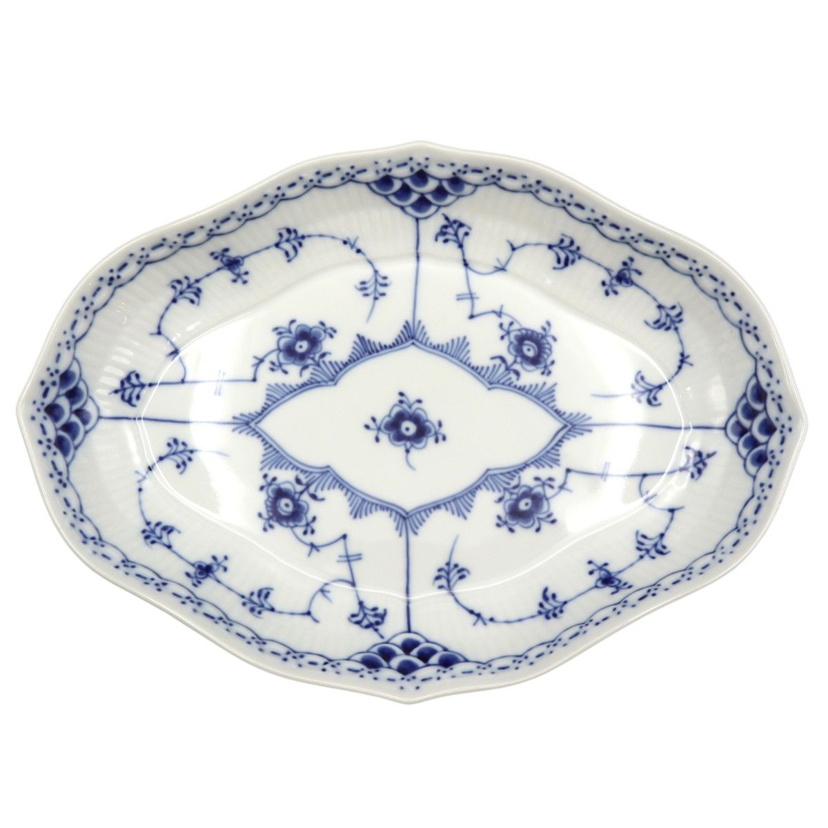 Royal Copenhagen ロイヤルコペンハーゲン ブルーフルーテッド ハーフ