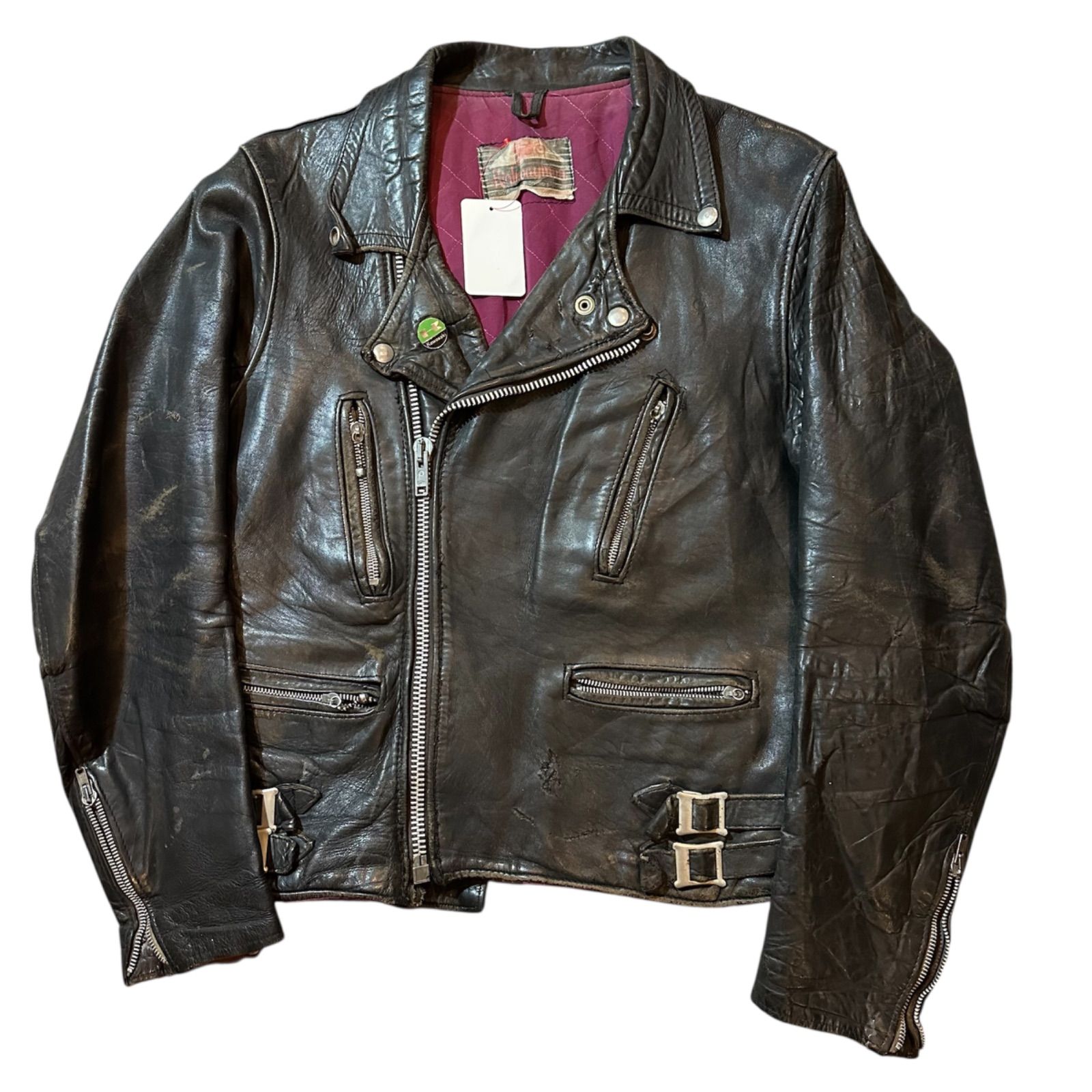 70s Highwayman Manila riders leather jacket double / 〜70年代