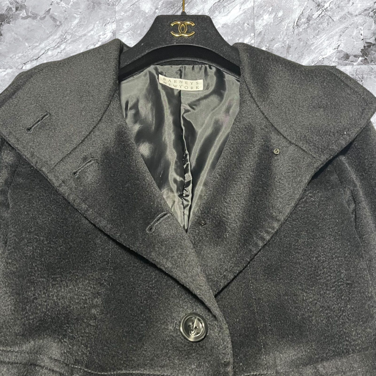 極美品✨カシミヤ混✨バーニーズニューヨーク ウール コート サイズXL 極美品 BARNEYS NEWYORK バーニーズニューヨーク ロングコート
