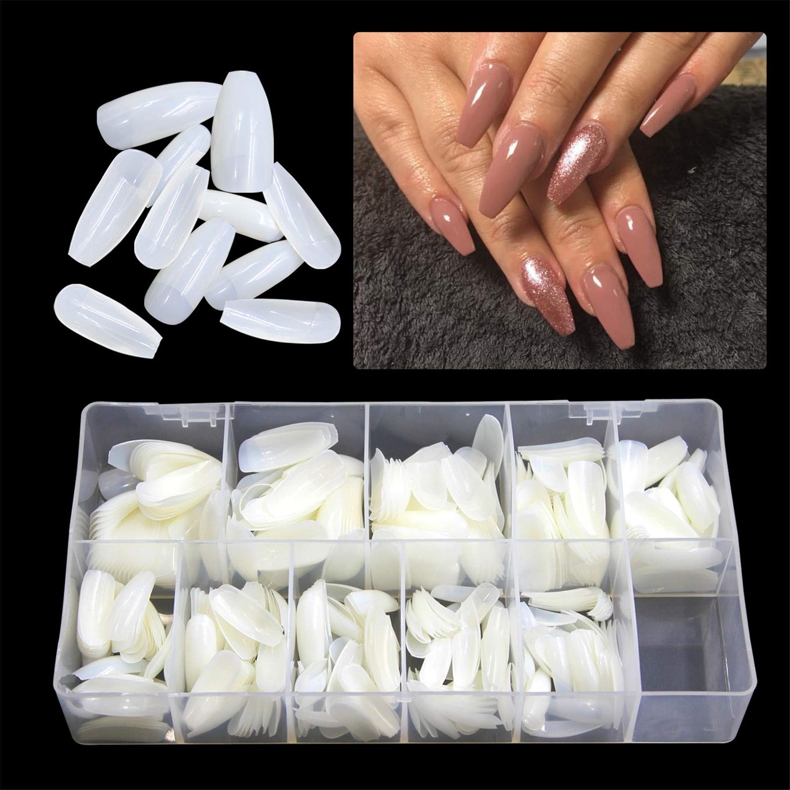 VIVID TELLA ネイルチップ つけ爪 ネイル用品 ネイル 長さ出し チップ