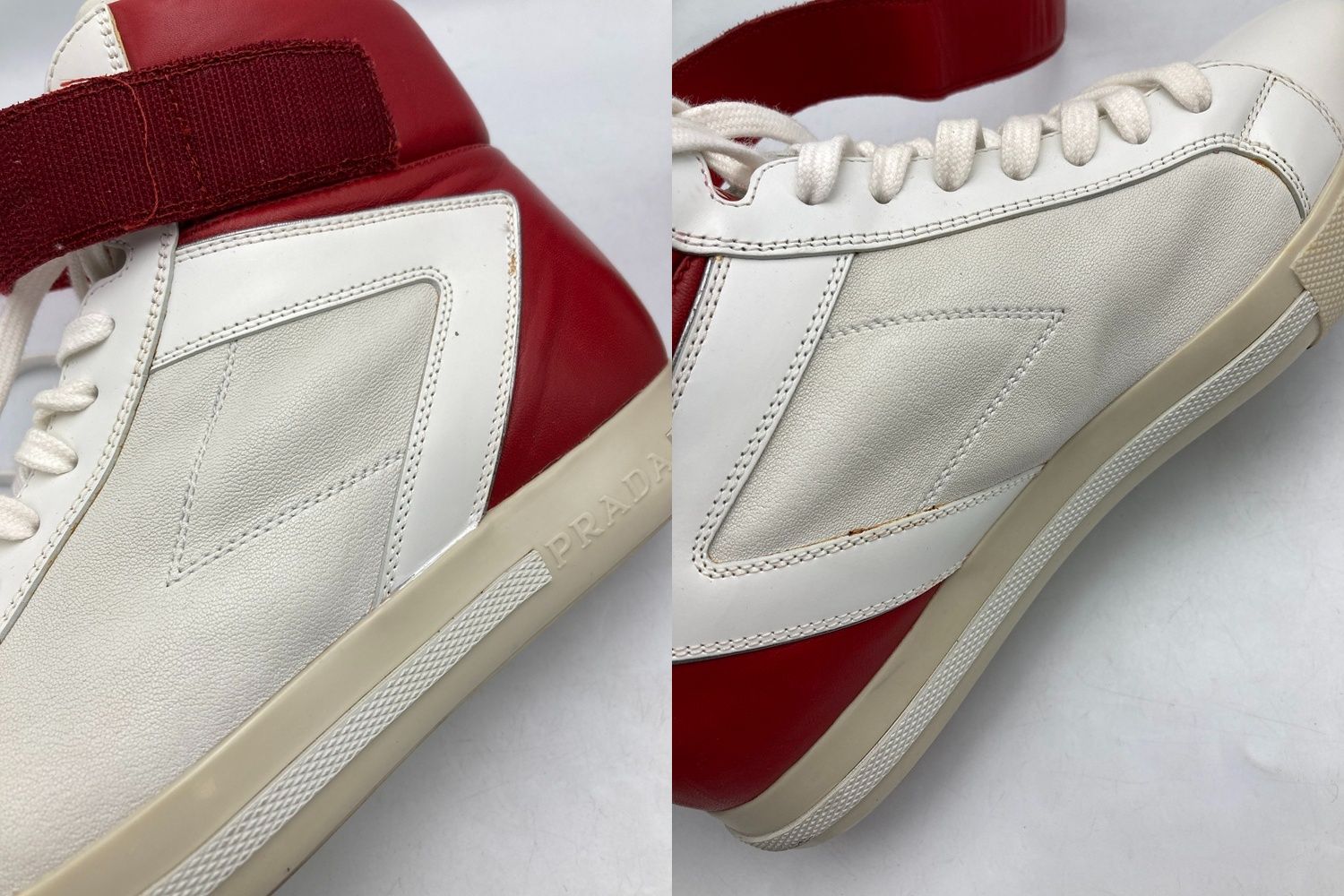 PRADA プラダ/プラダスポーツ/スタッズハイカットスニーカー PRADA プラダ/プラダスポーツ/スタッズハイカットスニーカー