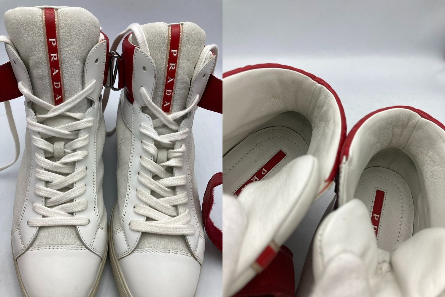 PRADA プラダスポーツ レザー ハイカットスニーカー 3T5743 サイズ37 1 
